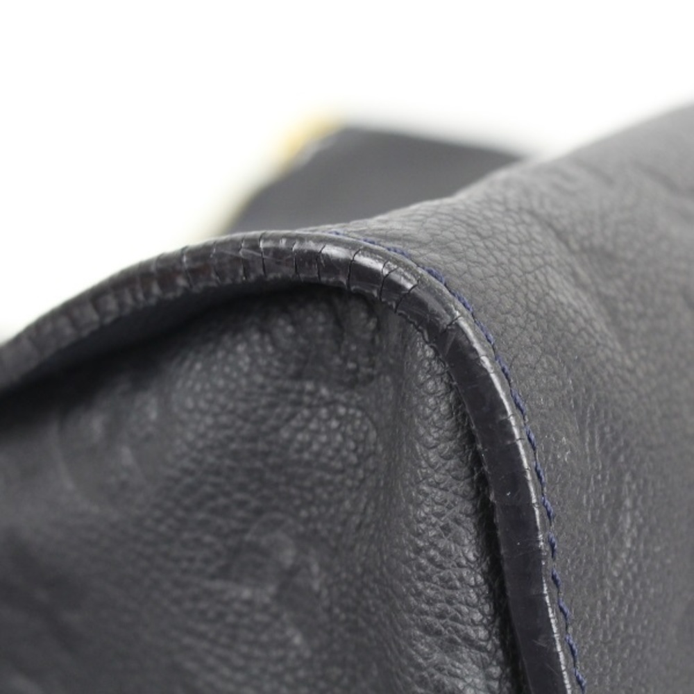 Louis Vuitton Lumineuse PM Handbag Monogram Tote Bag Navy - Picture 5 of 7